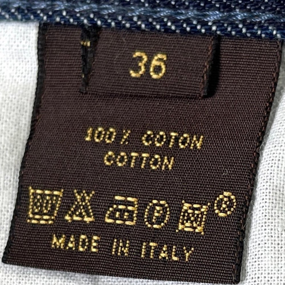 Auc Louis Vuitton Toile denim straight leg jeans - Picture 5 of 15